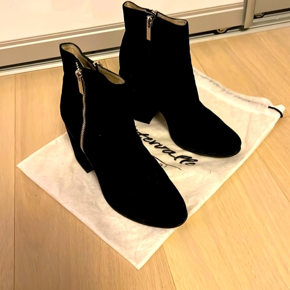 L’intervalle black suede booties 37 - Picture 1 of 7